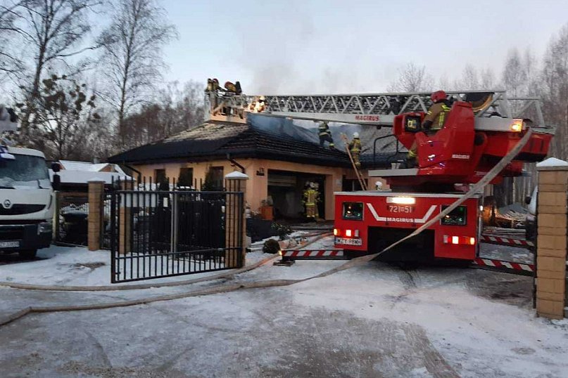 W Wigilię spłonął dom strażaka