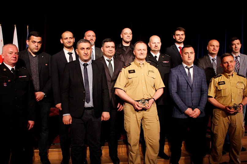 Goście z Gruzji przyglądali się pracy PSP w Żyrardowie