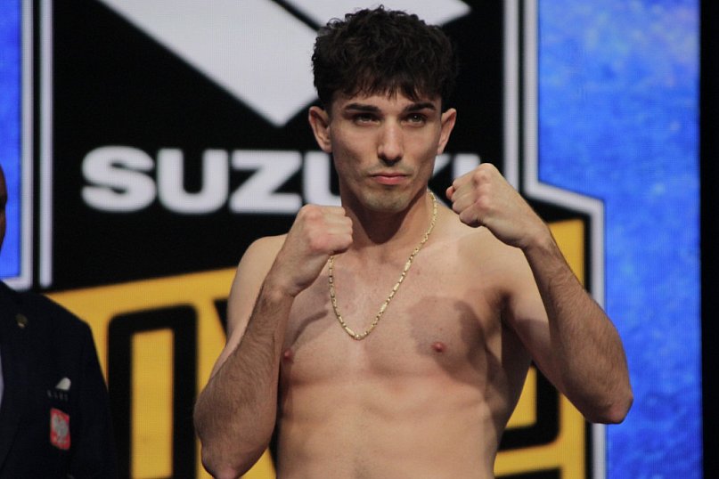 Ceremonia ważenia zawodników przed Suzuki Boxing Night 24