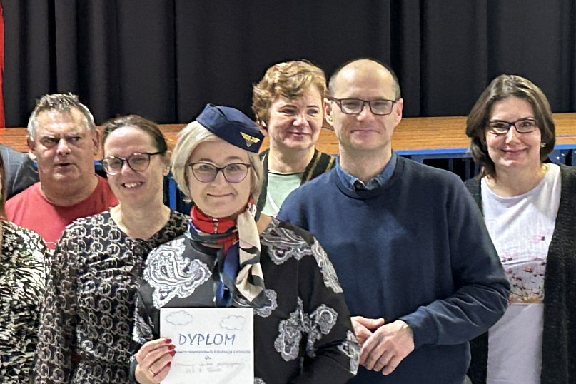 Szybowcowy dzień u dyrektor Anny Smolarek