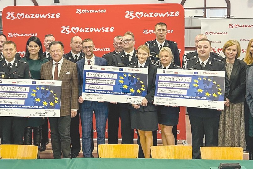 Mazowsze - 188 wozów pożarniczych ze wsparciem UE, też dla naszych strażaków
