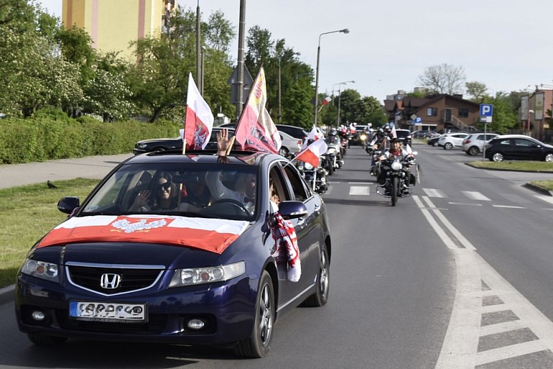 Biało-czerwony rajd po Żyrardowie