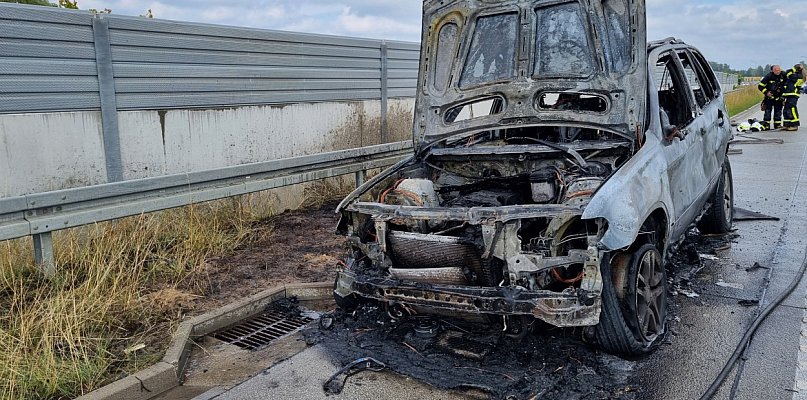 Wielki auta pożar na trasie S8 - 44889