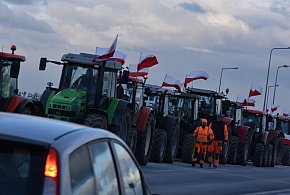Rolnicy protestowali na obwodnicy Żyrardowa