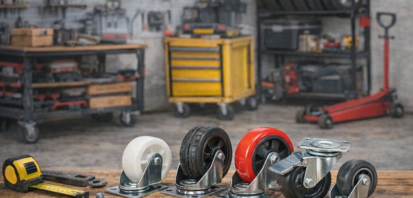 Jak wybrać koła do wózków warsztatowych w przydomowym garażu?