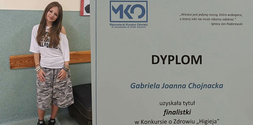 Sukces uczennicy Siódemki w konkursie „Higieja”